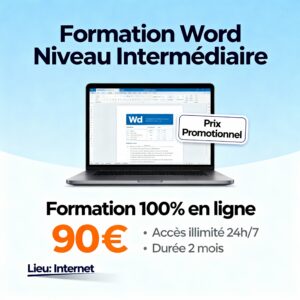 FORMATION WORD - NIVEAU INTERMÉDIAIRE