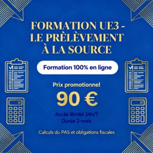 UE 3 - LE PRÉLÈVEMENT À LA SOURCE